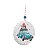 Enfeite Pendurar Tampa com Fusca Azul e Presentes 11x11x2cm com 1 Unidade - Ref 1923269 Cromus - Imagem 1