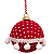 Bolas de Natal de Crochê Vermelha com Branco 8cm Jogo com 6Un Trend Vintage - Bolas Natalinas - Ref 1923287 Cromusxx - Imagem 2