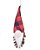 Enfeite de Pendurar Kringle Pinha Xadrez Vermelho e Branco 24x9x7cm com 1 Un - Ref 1014216 Cromus - Imagem 1