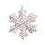 Floco de Neve Gigante Nevado Branco 50x50x10cm - Ref 1590173 Cromus - Imagem 1