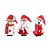 Enfeite Pendurar Boneco de Neve, Urso e Papai Noel 15x10x3cm com 3 Un - Petit - Ref 1240228 Cromus - Imagem 3
