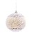 Bola de Natal Branca Trabalhada com Miçangas 10cm Jogo com 4 Un - Ref 1241956 Cromus - Imagem 1