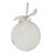Enfeite Bola de Acrilico Bipartida Lisa e Fosca com Fita de Organza 8cm com 1 un - Ref 1210173 Cromus - Imagem 1