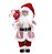 Papai Noel em Pé com Roupa Listrada Vermelha e Branco com Saco Presentes 45cm - Coleção Noeis - Ref 1005655 Cromus - Imagem 1