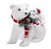 Urso de Palha Branco com Cachecol Carregando Filhote 23x20x28cm - Ref 1101537 Cromus - Imagem 1