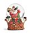 Globo de Água Papai Noel com Presentes no Cesto 9x6x6cm - Ref 1690820 Cromus - Imagem 1