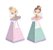 Caixa Cone com Aplique Bailarina 6,5x6,5x12,5 com 8 Un - Ref 23011976 Cromus - Imagem 1