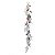 Galho Longo de Pinheiro Nevado com Frutas e Pinhas 140x12x4cm- Ref 1205354 Cromus - Imagem 1