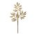 Galho de Natal Folhas de Glitter Dourado 66x25x1cm - Ref 1351943 Cromus - Imagem 1