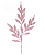 Galho de Natal Folhas com Glitter Rosa 75x16x3cm - Ref 1022647 Cromus - Imagem 1