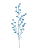Galho de Natal Frutas Azul Claro com Glitter 70x15x2cm - Ref 1022638 Cromus - Imagem 1