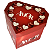 Caixa Coração Alta Vermelha Amor 25cm x 22 cm x 20 cm Caixa de Presente Vermelha - LMA - Imagem 1