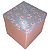 Caixa Cubo G Folhas de Outono 20 cm X 20 cm X 20 cm Caixa de Presente Quadrada - LMA - Imagem 4