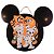 Quadro de Madeira Mickey e Minnie Mumia 30x30cm - Halloween Disney - Ref 29003980 Cromus - Imagem 1