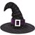 Chapéu de Bruxa de Pelúcia com Cinto Roxo - Ref 29004094 Cromus - Imagem 1