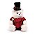 Urso Decorativo com Jardineira e Chapéu 25x16x15cm - Coleção Escocesa - Ref 1007469 Cromus - Imagem 1