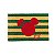 Capacho Disney Mickey Listras 60x40cm Verde e Vermelho - Ref 1595141 Cromus - Imagem 1