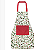 Avental de Natal Azevinhos Vermelho e Branco 70x50cm - Ref 1020520 Cromus - Imagem 1