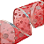 Fita de Natal Voal Vermelha com Bolas Prata de Glitter 6,3x914cm - Fitas Natalinas - Ref 1418096 Cromus - Imagem 6