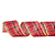 Fita Aramada de Natal Xadrez Vermelho e Preto 6,3CMx9,14M - Ref 1014410 - Cromus - Imagem 1