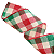 Fita Aramada de Natal Xadrez Juta Vermelho, Bege e Verde 3,8x914cm - Ref 1116929 - Cromus - Imagem 4