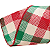 Fita Aramada de Natal Xadrez Juta Vermelho, Bege e Verde 3,8x914cm - Ref 1116929 - Cromus - Imagem 2