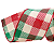 Fita Aramada de Natal Xadrez Juta Vermelho, Bege e Verde 3,8x914cm - Ref 1116929 - Cromus - Imagem 5