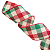 Fita Aramada de Natal Xadrez Juta Vermelho, Bege e Verde 3,8x914cm - Ref 1116929 - Cromus - Imagem 3