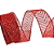 Fita Aramada de Natal Voal Vermelho com Estampa Missioni de Glitter 3.8x9.14cm - Ref 1614541 Cromus - Imagem 1