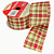 Fita de Natal Aramada Xadrez Vermelho, Verde e Nude 6,3X9,14m - Ref 1008769 Cromus - Imagem 7