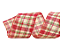 Fita de Natal Aramada Xadrez Vermelho, Verde e Nude 6,3X9,14m - Ref 1008769 Cromus - Imagem 1