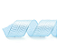Fita Aramada de Natal Azul Claro com Estampa Glitter Missioni 6,3X9,14m - Ref 1008518 - Cromus - Imagem 1