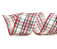 Fita Aramada de Natal Xadrez Vermelho, Preto e Bege 6,3x914cm - Ref 1008759 - Cromus - Imagem 1