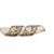 Fita Aramada de Natal Voal Preto com Arabesco Glitter Ouro 6.3cm x 9.14m - Ref 1200666 - Cromus - Imagem 1