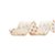 Fita Aramada de Natal Cru com Bolas Glitter Ouro 3.8cm x 9.14mt - Ref 1512172 Cromus - Imagem 1