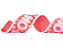 Fita Aramada de Natal Vermelha Hohoho Borda Branca 6,3CMx9,14M - Ref 1012824 Cromus - Imagem 1