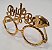 Óculos bride to be Dourado Plástico Metalizado com 1 unidade Oculos Noiva Despedida Solteira - Ponto - Imagem 3