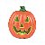 Abobora Decorativa Laranja com Led Verde 22x15x24cm - Ref 29003697 Halloween Cromus - Imagem 1