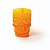 Caneca Rosto Caveira Laranja 9x9x13cm - Halloween - Ref 1141695 Cromus - Imagem 1