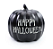Abobora Decorativa de Resina Preta Happy Halloween 20x20x20cm - Ref 29004537 Cromus - Imagem 1