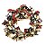 Porta Guardanapo Dourado com Guirlanda de Pedrarias Jogo com 4un - Ref 1117649 Cromus - Imagem 1