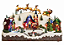 Vila de Natal com Trenó Papai Noel Voando e Árvore Giratória, Luz, Som e Movimento Bivolt 40x20cm - Ref 1593086 Cromus - Imagem 1