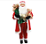 Boneco Papai Noel em Pé Gigante 150cm Segurando Presentes e Urso - Ref 1049917 Cromus - Imagem 1