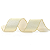 Fita Aramada de Natal Trabalhada Cor Ouro 6,3x914cm - Ref 1030843 Cromus - Imagem 1