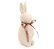 Coelho de Cerâmica Flocado Nude com Perolas 28x11x9cm - Ref 1054870 Cromus - Imagem 1
