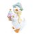 Pato Decorativo de Resina com Torre de Ovos 19x10x13cm - Ref 1038012 Cromus - Imagem 1