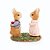 Casal Mini Coelhos de Resina 6x7x4cm - Ref 1014375 Cromus - Imagem 1