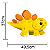 Painel Decorativo de E.V.A Estegossauro Dino Baby 49x37cm - Ref 125020 Piffer - Imagem 2