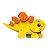 Mini Painel Decorativo de E.V.A Estegossauro Dino Baby 16x12cm - Ref 125016 Piffer - Imagem 1
