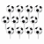 Palitos Decorativos de E.V.A Bola de Futebol 5x10cm com 12 Un - Ref 130017 Piffer - Imagem 1